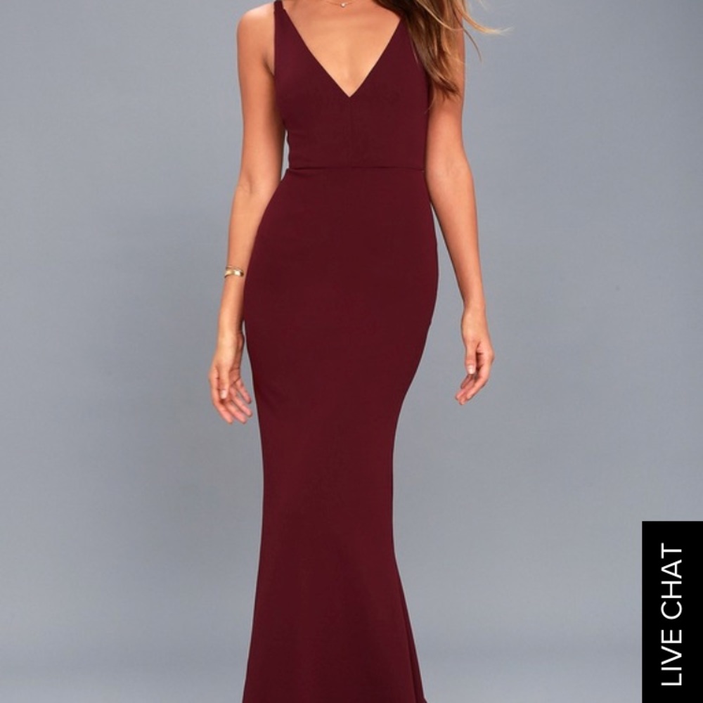 Lulus - Melora Plum, Wine Formal Dress